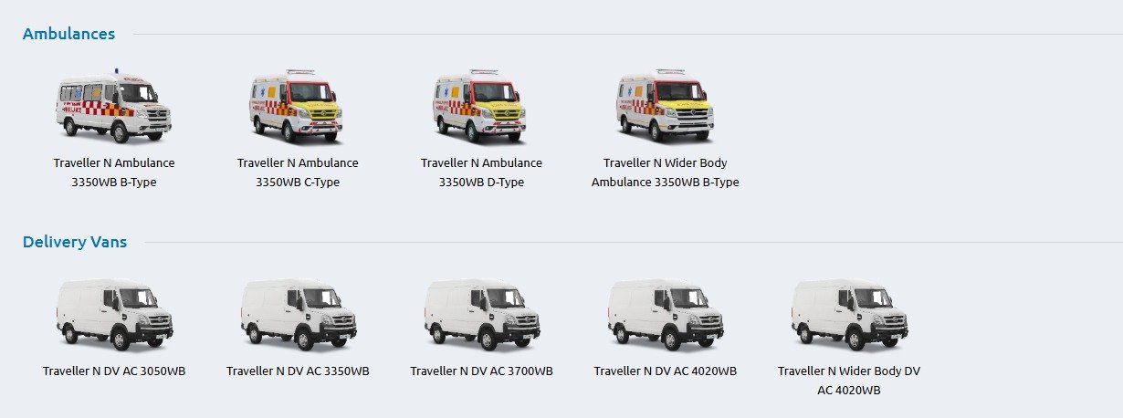 Traveller N ambulance variants